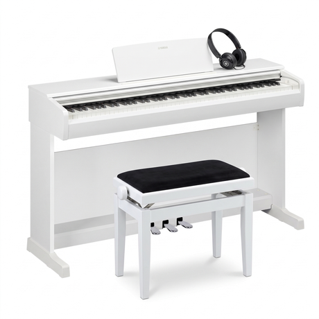 Yamaha YDP-146 Arius Weiß Matt Bundle mit Bank und Kopfhörer – bundle-hero