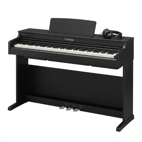 Yamaha S36 Arius Schwarz Matt Bundle mit Bank und Kopfhörer – bundle-hero