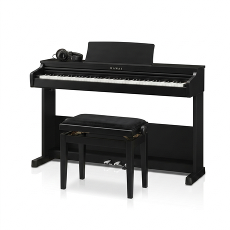 Kawai CX-102 Digitalpiano-Bundle Schwarz Matt mit Klavierbank & Kopfhörer – bundle-hero
