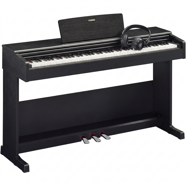 Yamaha YDP-105 Arius Digitalpiano-Bundle Schwarz Matt mit Klavierbank & Kopfhörer – bundle-hero