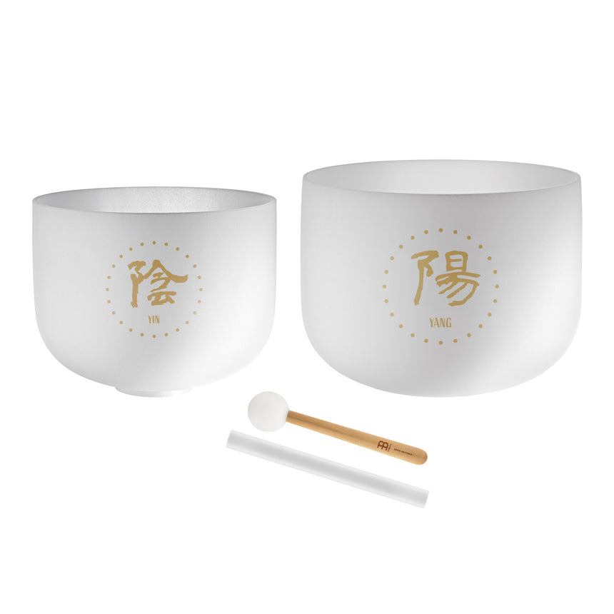 MEINL Sonic Energy 2-teiliges TCM Crystal Singing Bowl Yin & Yang Set TCMCSBSET2 - Musik-Ebert Gmbh