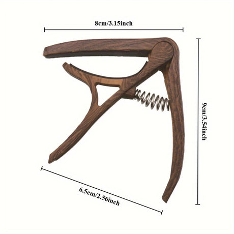 Basic 2-in-1 Premium Zinc Alloy Guitar Capo with Pick Holder &amp; Bridge Pin Puller