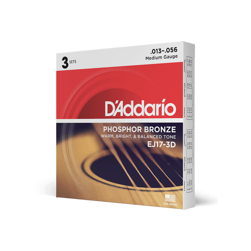 D'Addario EJ17-3D Saiten Set für Westerngitarre
