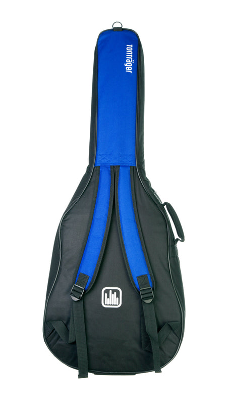 Tonträger TG10CT/BB Gigbag für Klassikgitarre 3/4, mit 10mm Polster schwarz/blau - Musik-Ebert Gmbh