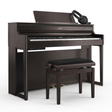 Roland HP-704 Bundle Rosenholz mit Bank und Kopfhörer – bundle-hero