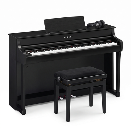 Yamaha CLP 835 Schwarz Matt Bundle mit Bank und Kopfhörer – bundle-hero