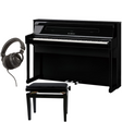 Kawai CA-901 Schwarz Poliert Bundle mit Bank und Kopfhörer - Musik-Ebert Gmbh