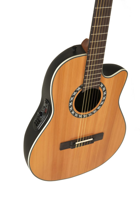 Ovation E-Akustik Klassikgitarre Pro Series Classic Nylon Legend Mid-depth OV555610
