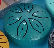 Basic Mini Steel Tongue Drum – 3″ drum with 6 tones for meditation &amp; sound journeys
