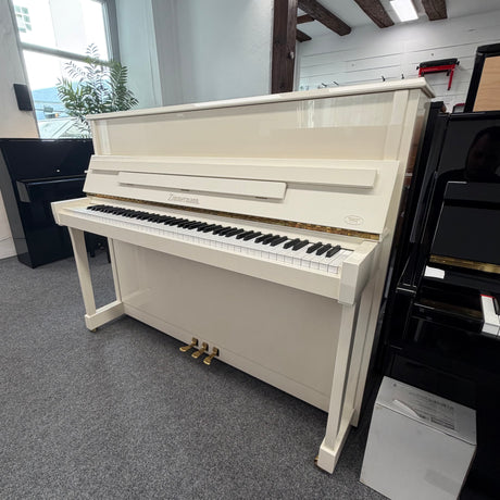 BECHSTEIN - ZIMMERMANN Klavier Z 118 weiß poliert Occasion Bj. 1996 Renner Mechanik (gebraucht)