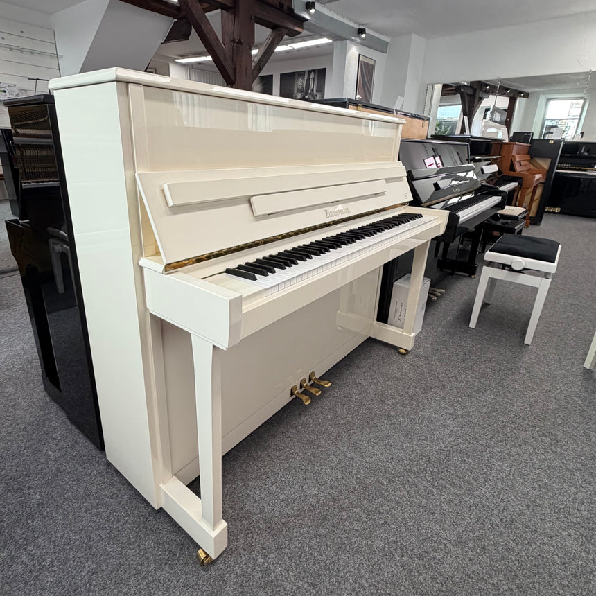 BECHSTEIN - ZIMMERMANN Klavier Z 118 weiß poliert Occasion Bj. 1996 Renner Mechanik (gebraucht)