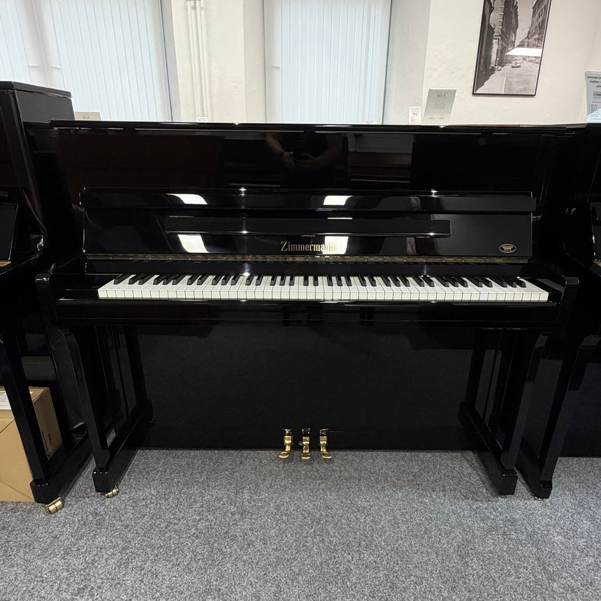 Bechstein-Zimmermann Klavier Z 120 Occasion – schwarz poliert, mit Silent-System, Bj. 2000 (gebraucht)