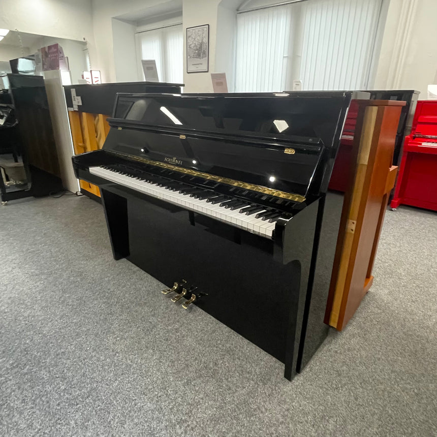 W.Schimmel Klavier 112/5 Occasion schwarz poliert Bj. 1985, Renner mechanik (gebraucht) - Musik-Ebert Gmbh