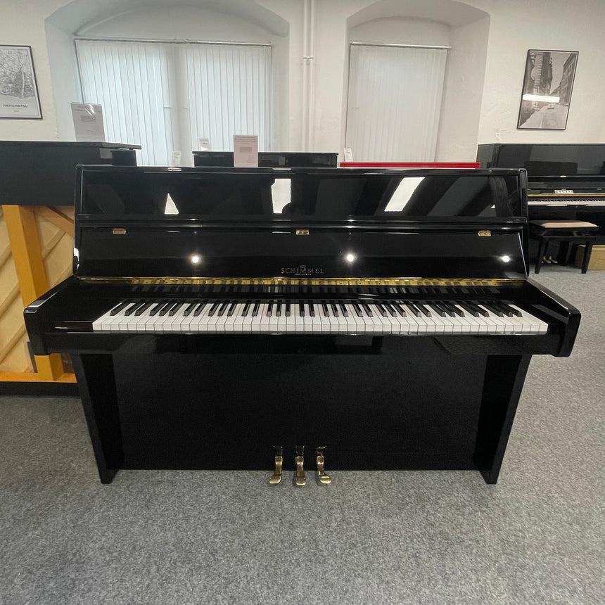 W.Schimmel Klavier 112/5 Occasion schwarz poliert Bj. 1985, Renner mechanik (gebraucht) - Musik-Ebert Gmbh