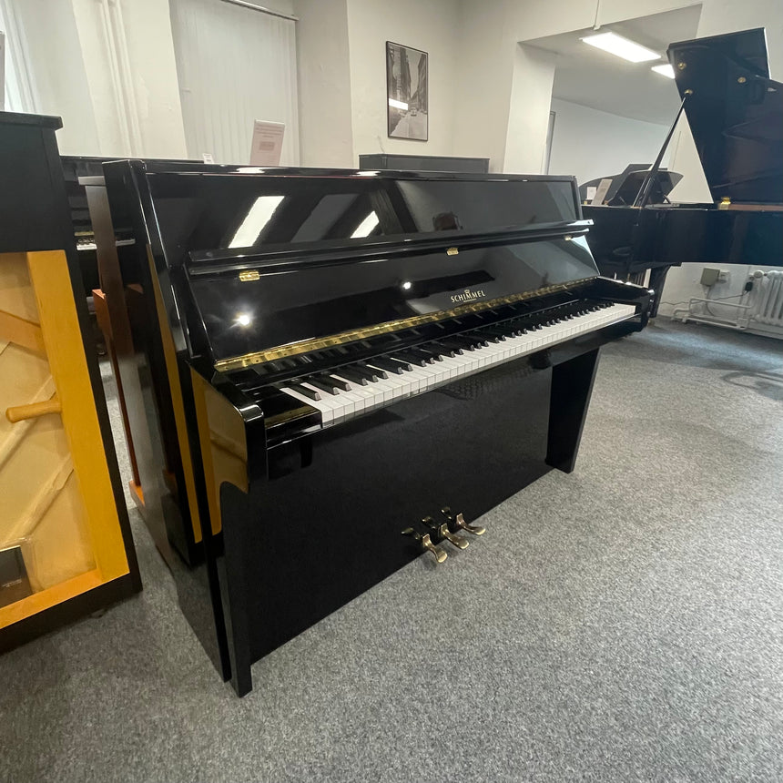 W.Schimmel Klavier 112/5 Occasion schwarz poliert Bj. 1985, Renner mechanik (gebraucht) - Musik-Ebert Gmbh