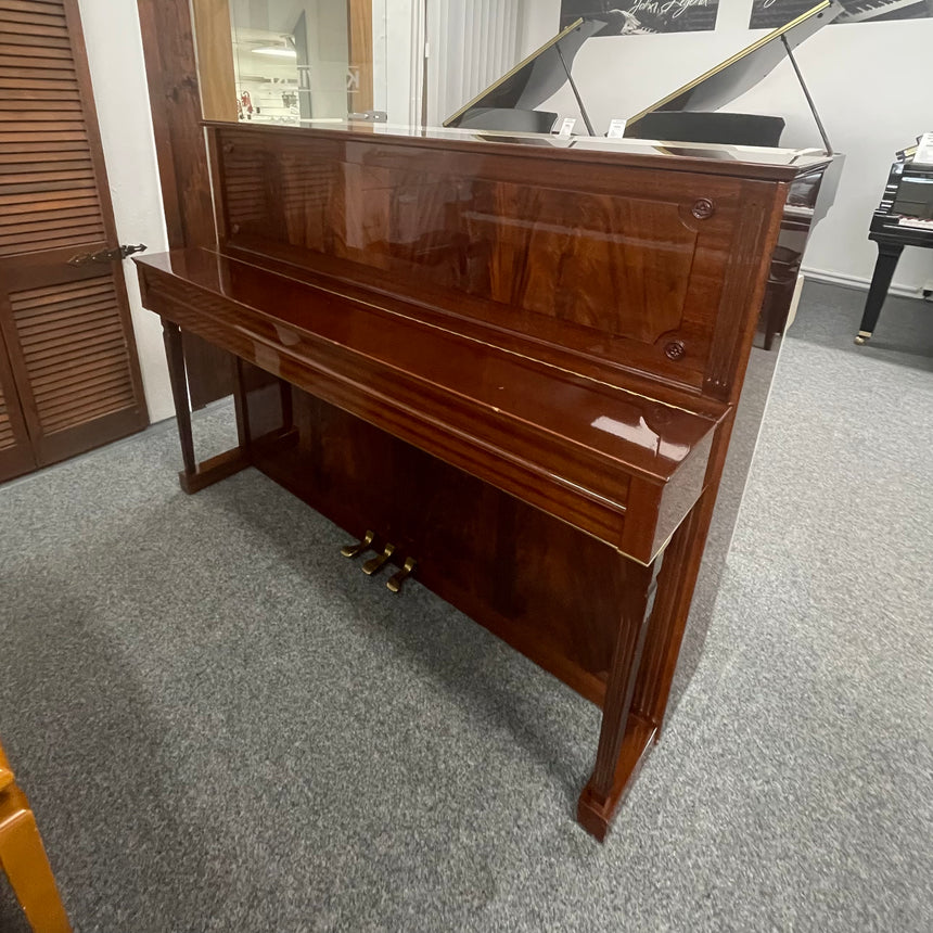 W.Schimmel Klavier 112 T Mahagony poliert Occasion Bestzustand Bj. 1983 mit Renner Mechanik (gebraucht) + Klavierbank