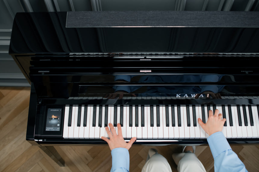 NEW Kawai Novus NV6 Hybrid Piano Schwarz poliert