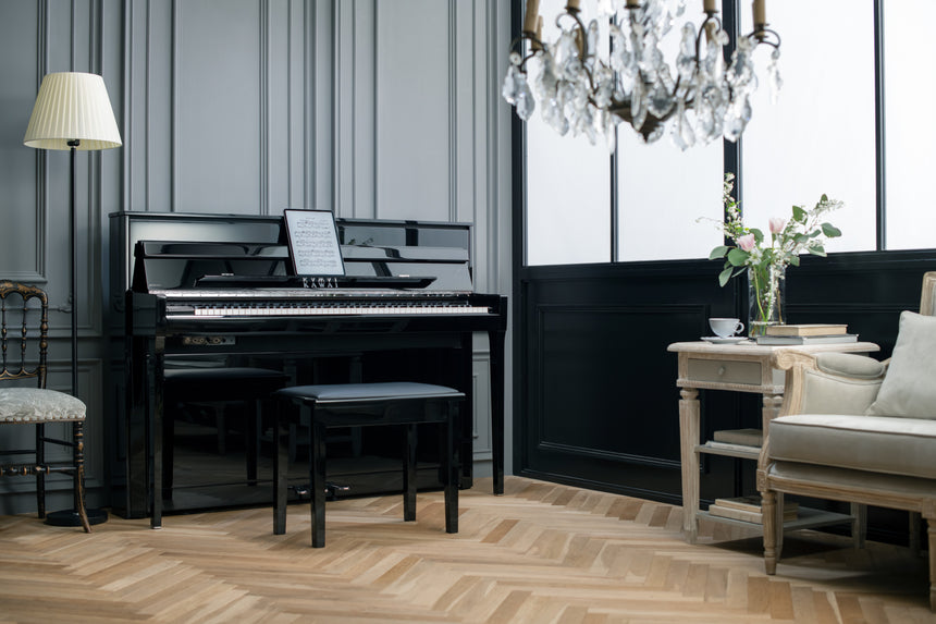NEW Kawai Novus NV6 Hybrid Piano Schwarz poliert