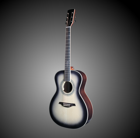You's O200E Gray Burst Westerngitarre mit Tonabnehmer + Tasche - Musik-Ebert Gmbh