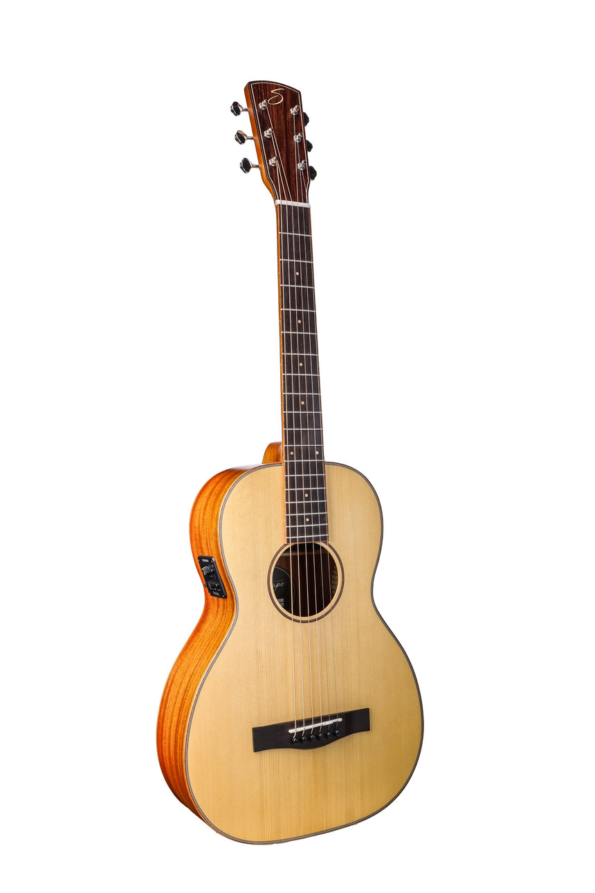 Shape P-313-MT-T-E Parlor Akustikgitarre – On Stage Series mit massiver Fichtendecke & Fishman Tonabnehmer
