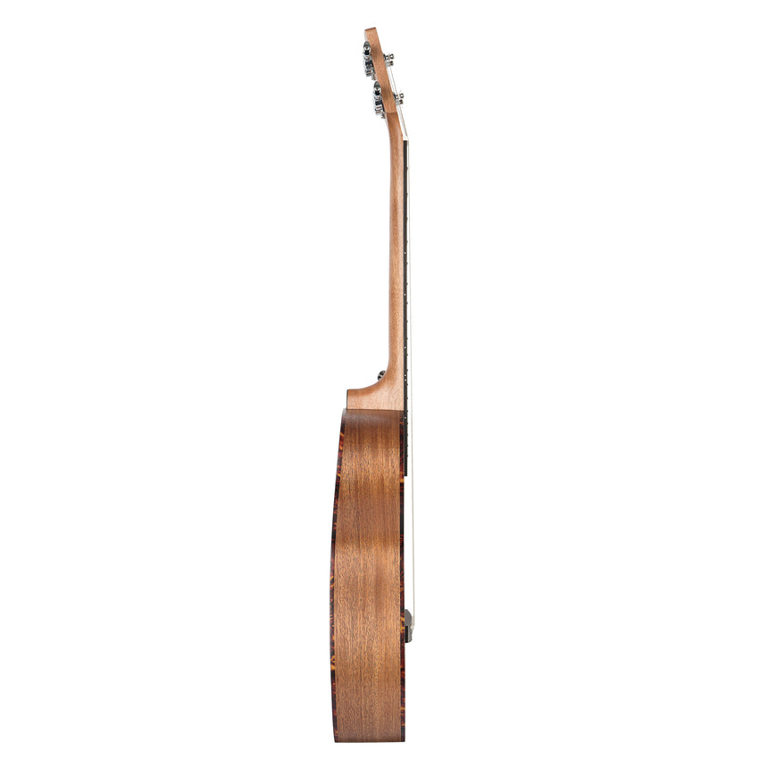 Ukulélé baryton Cascha HH2243, acajou naturel – vue de côté