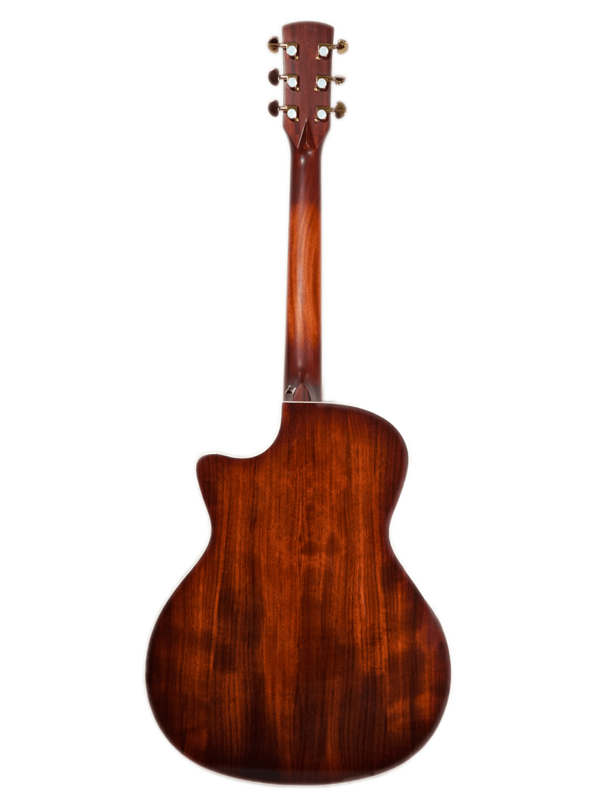 You's VK23E Koa Westerngitarre mit Tonabnehmer + Tasche - Musik-Ebert Gmbh