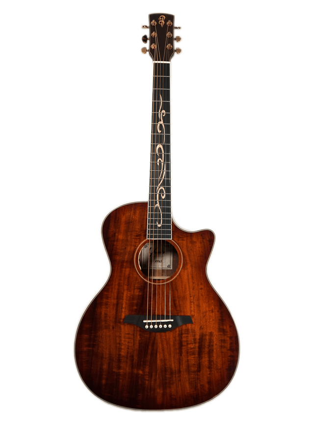 You's VK23E Koa Westerngitarre mit Tonabnehmer + Tasche - Musik-Ebert Gmbh