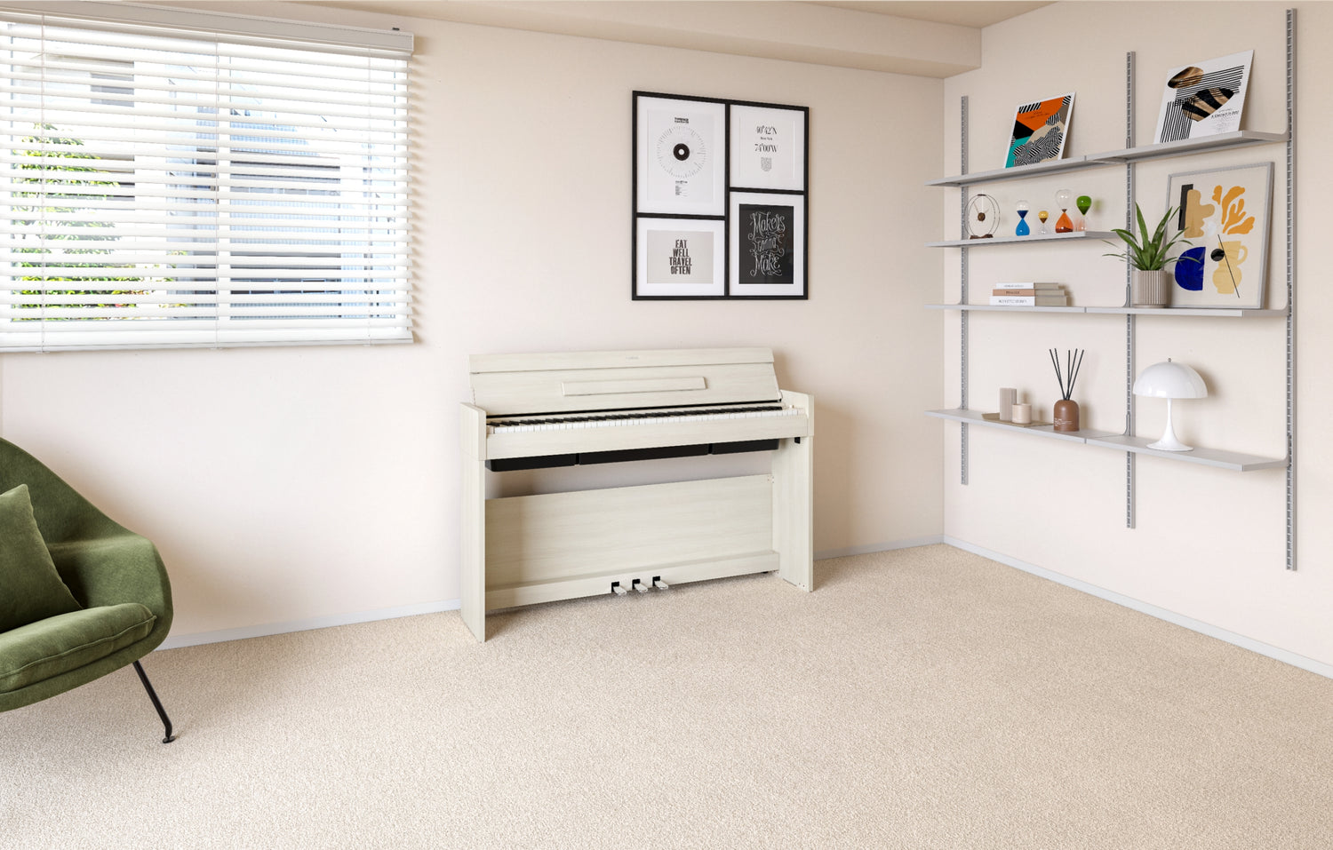 Yamaha YDP-S36 White Birch – im Wohnraum