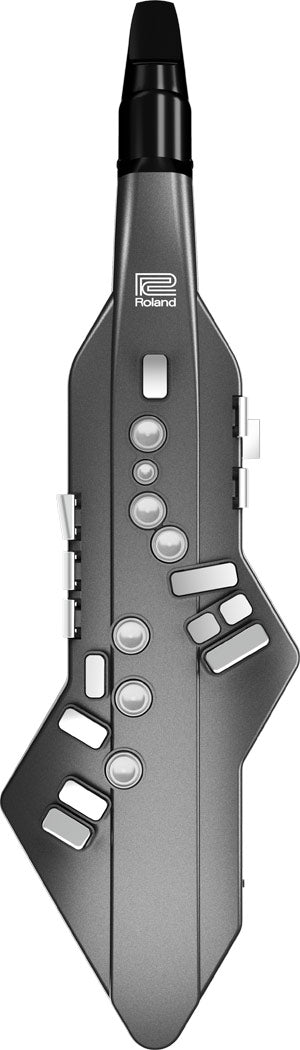 Roland Aerophone GO AE-05 Digitales Blasinstrument – Gesamtansicht von vorne mit Saxophon-Griffweise