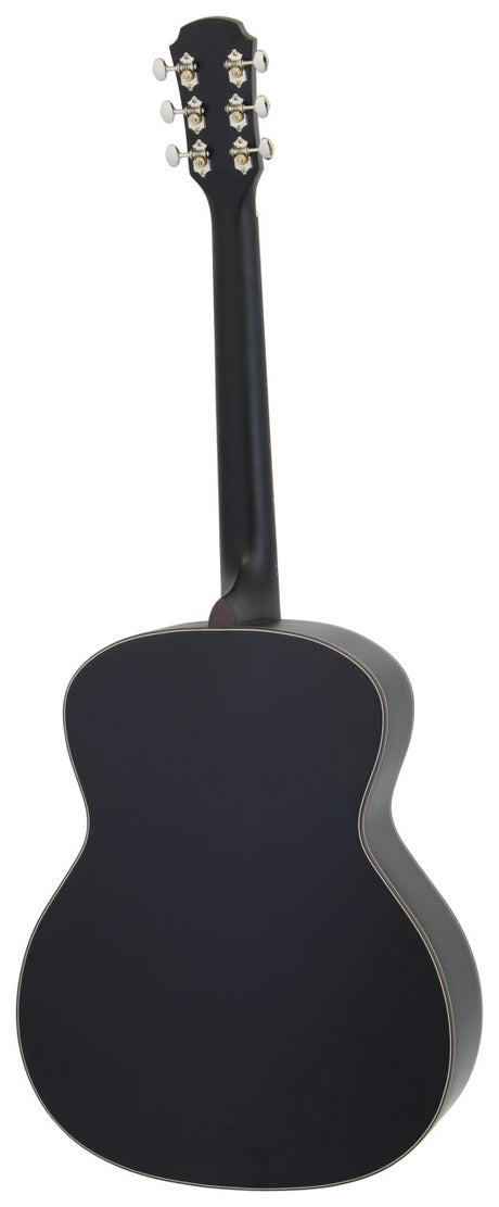 Aria 101 MTBK Westerngitarre schwarz matt – Fichte massiv, inkl. Tasche