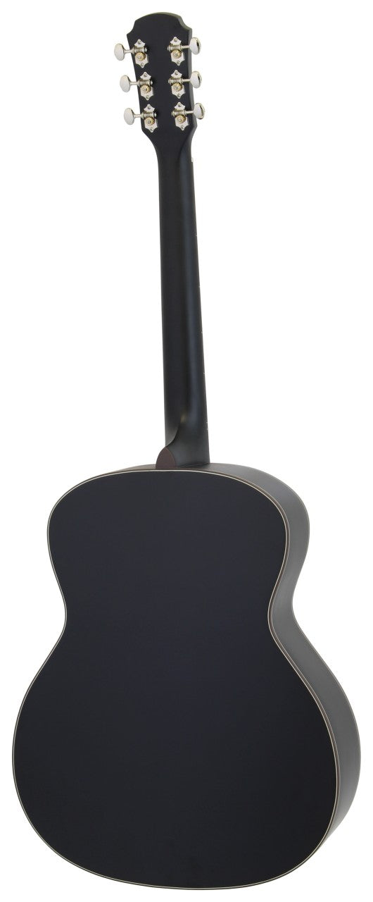 ARIA 101 MTBK Akustikgitarre schwarz matt Set inkl. Tasche, Gurt, Kapodaster und Tuner
