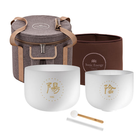 MEINL Sonic Energy 2-teiliges TCM Crystal Singing Bowl Yin & Yang Set TCMCSBSET2 - Musik-Ebert Gmbh