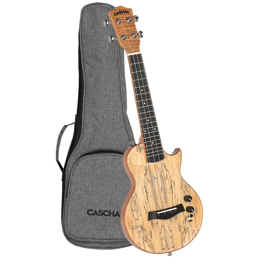 Cascha Electric Concert Ukulele Solidbody