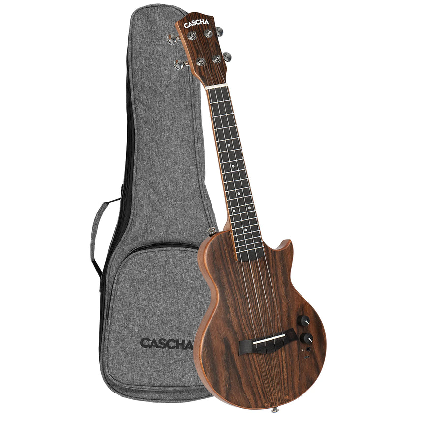Cascha Electric Concert Ukulele Solidbody