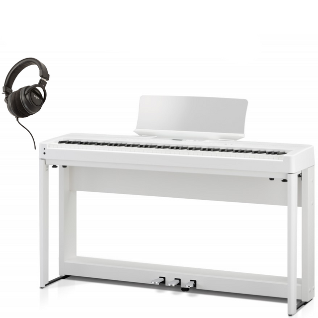 Kawai ES-520 Weiß Bundle mit Ständer, Pedalen und Kopfhörer - Musik-Ebert Gmbh