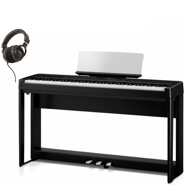 Kawai ES-920 Schwarz Bundle mit Ständer, Pedalen und Kopfhörer - Musik-Ebert Gmbh