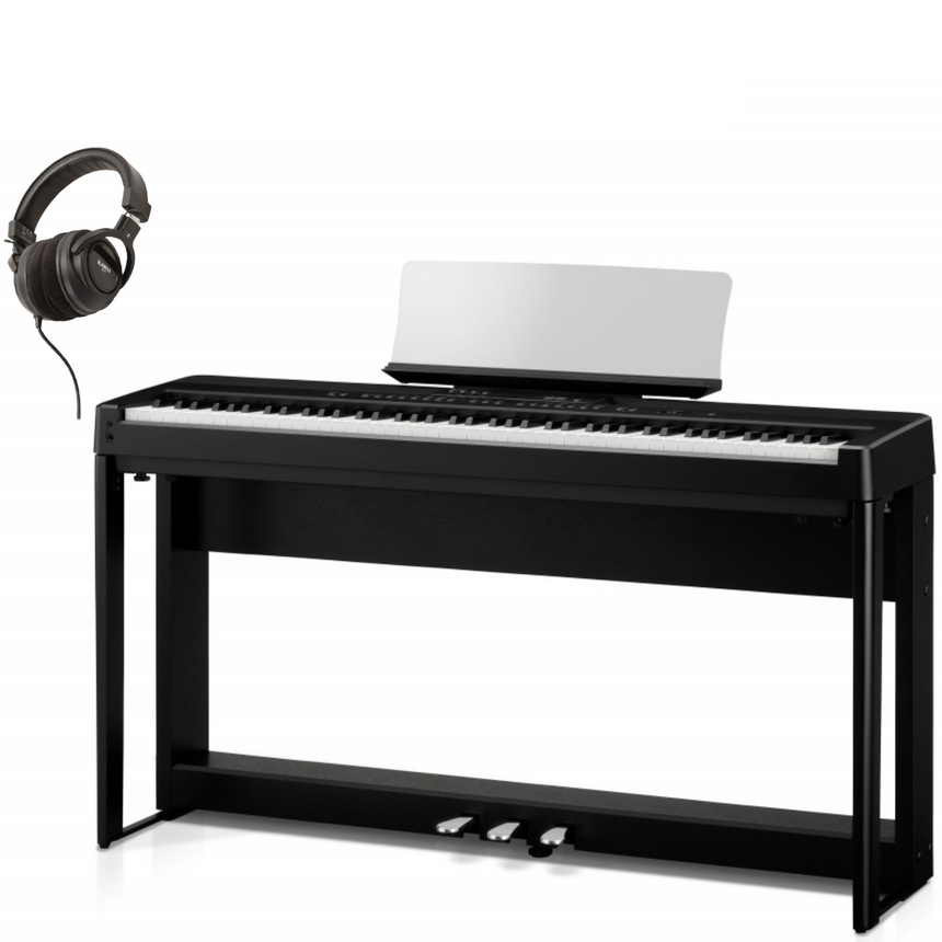Kawai ES-920 Schwarz Bundle mit Ständer, Pedalen und Kopfhörer - Musik-Ebert Gmbh