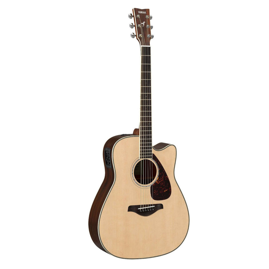 Yamaha FGX830C Natural Westerngitarre – Dreadnought mit massiver Fichtendecke, Palisander-Korpus & System66 Tonabnehmer