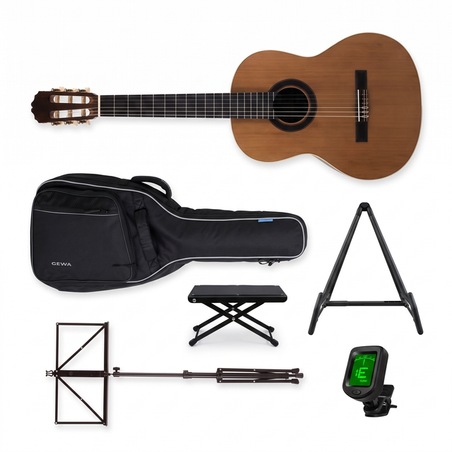 Prodipe Student Konzertgitarre 3/4 Kinder-Set mit Tasche & Ständer Set-Bild