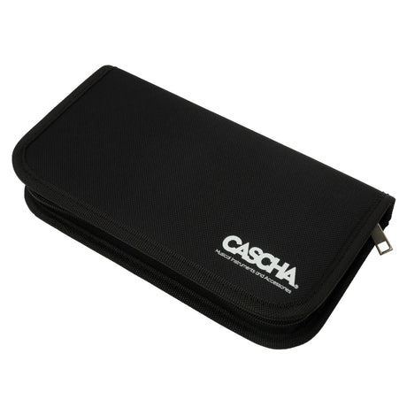 Cascha Ocean Rock Blues Mundharmonika Black 7er Set C-D-E-F-G-A-Bb mit Tasche – diatonisch nach Richter, 10 Loch mit Phosphor-Bronze-Stimmzungen (Kopie) - Musik-Ebert Gmbh