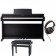 Kawai KDP-120 Schwarz Matt Bundle mit Bank und Kopfhörer - Musik-Ebert Gmbh