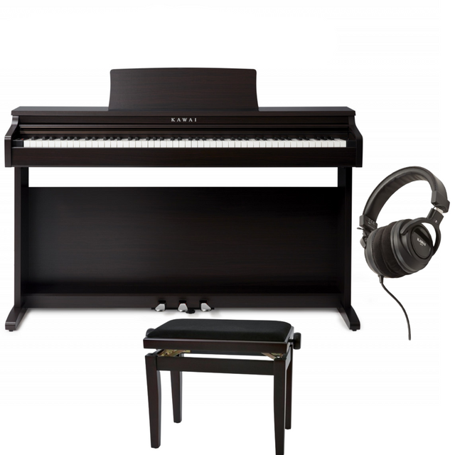 Kawai KDP-120 Rosenholz Bundle mit Bank und Kopfhörer - Musik-Ebert Gmbh