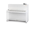 Piano droit Kawai K-300 AURES 2 blanc poli avec ferrures chromées et commande AURES