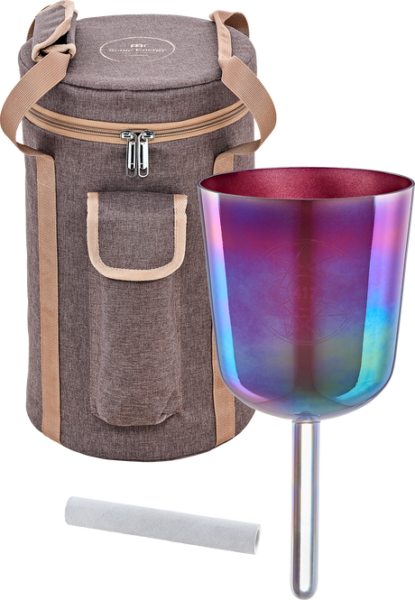 Meinl ESOLCSB417 Essence-Solfeggio-Klangschale in Kupferbraun – mit Tasche und Schlägel