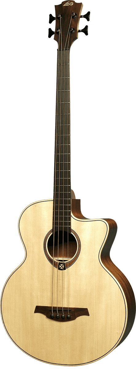 Lâg T177BCE Akustikbass in Natur – Schrägansicht