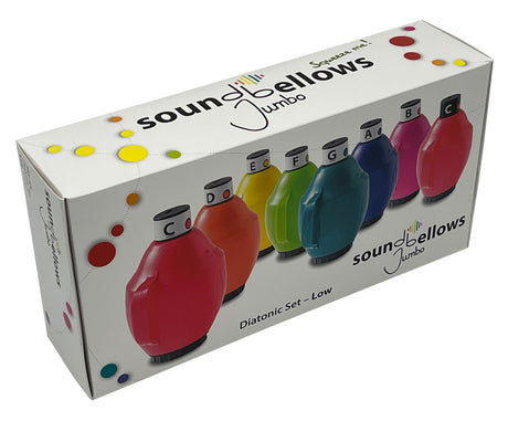 Soundbellows Jumbo SBS-JDL, multicoloured low diatonic set – closed packaging