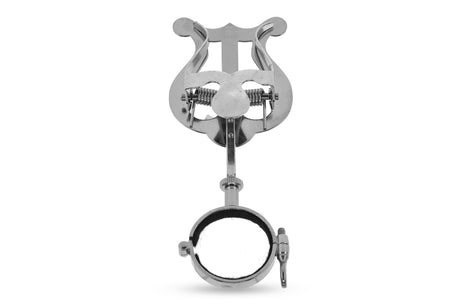 Lyre de marche GEWA 730.440, petite lyre avec bague, nickelée – vue avant avec bague