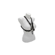 Harnais de saxophone BG S41SH noir pour femme – vue de face en biais sur mannequin