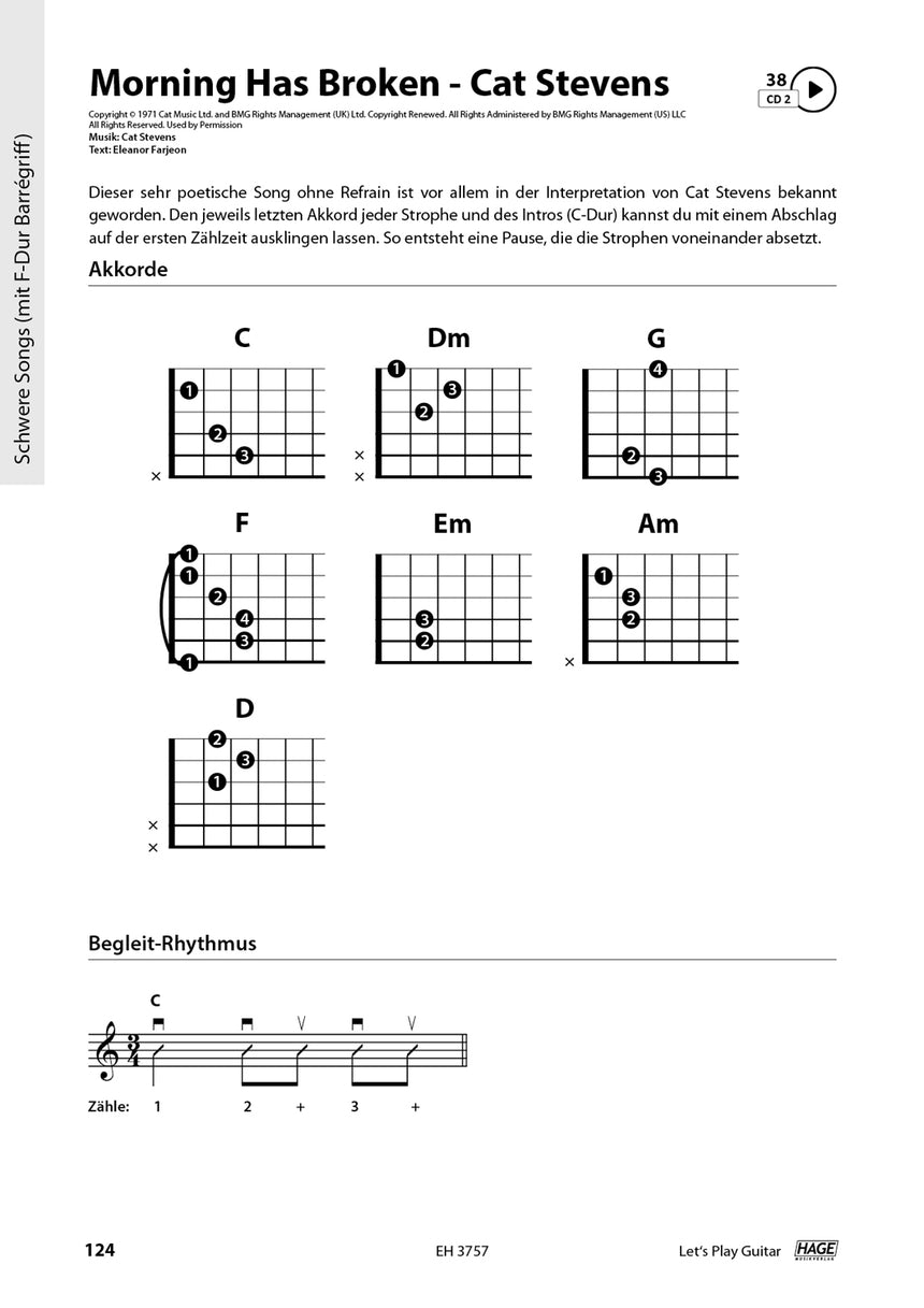Let's Play Guitar Band 1 – Exemple musical Morning Has Broken, page 1
