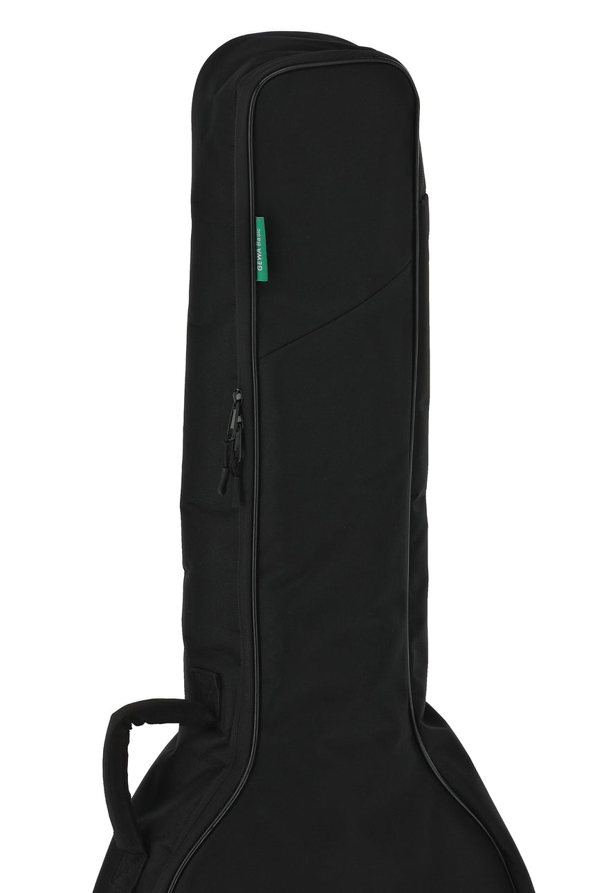 GEWA Basic 5 Western-Gitarrentasche 211.200 – Seitliche Ansicht mit Tragegriff und Tasche